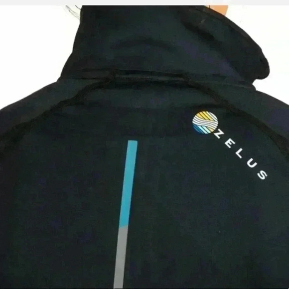 Zelus Zion Black Quarter Zip Pullover Running Athletic Sweatshirt Size XS - Picture 15 of 15